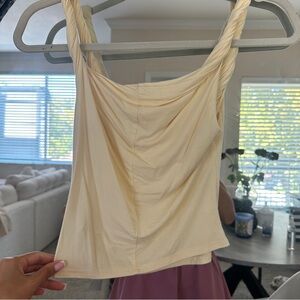 Elegant Cream Women's Top XS
